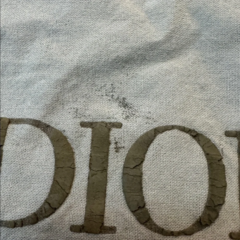 Dior Light Gray Drawstring Dust Pouch